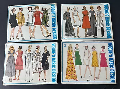 Vogue's Basic Design Sewing Patterns 2505 2197 1924 2553 All Size 12 • $65