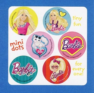 60 Barbie Mini Dot Stickers - Party Favors - Rewards • $2.20