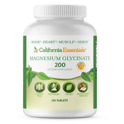 California Essentials Magnesium Glycinate 200mg - 120 Tablets • $14.79