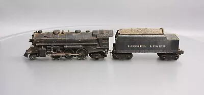 Lionel 1666 Vintage O 2-6-2 Die-Cast Steam Locomotive & Tender • $50.49