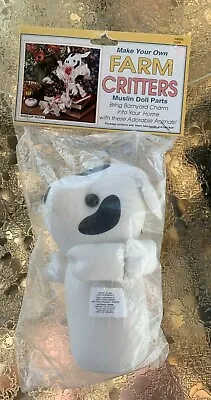 Make Your Own Farm Critters Muslin Doll Parts Cow Wang's Int. Inc. 7.5  NIB • $15.99