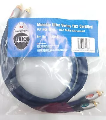 Monster Ultra Series THX Certified Cable ULT 1800 NF 4' RCA Audio Interconnect • $119.88