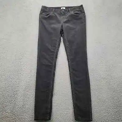 Mossimo Supply Co Pants Womens 5 Gray Corduroy Slim Casual Preppy Cotton • $14.20