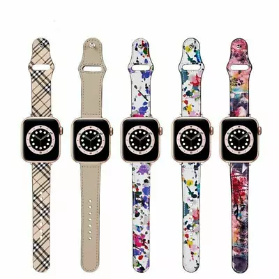 $16.49 • Buy For Apple Watch Leather Band Strap IWatch Series 7 6 5 4 3-1 SE 38/40/44/41/45mm