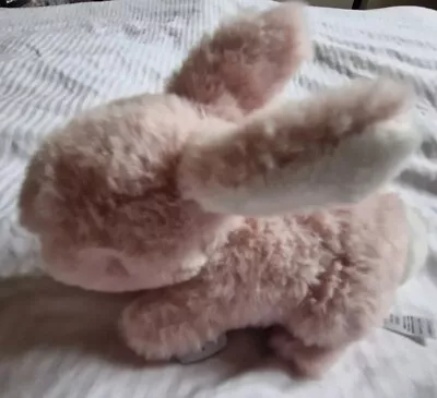 Mamas & And Papas Bunny Rabbit Baby Soft Toy Pink 16cm Long Lapin Comforter VGC • £8.99