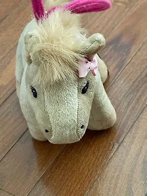 Gymboree Girls Plum Pony Plush Brown Pony Bag Purse Toy New • $19.99