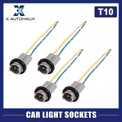 DC 12V T10 Car Light Socket Adapter Bulb Wire Harness Extension Connector 4pcs • $9.68