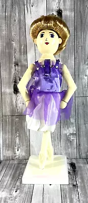 Target Threshold 2014 Wood 15” BALLERINA Nutcracker: White W/Purple Tutu • $21.99