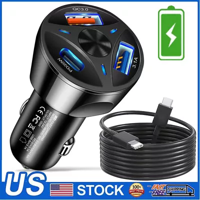 20W USB-C PD Fast Car Charger Type C Cable For Motorola Razr 40 Ultra  Razr 40  • $8.99