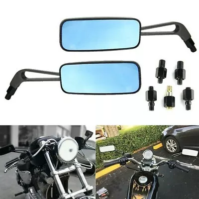 Smoke Blue Motorcycle Mirrors 10MM For Boulevard M109R M50 Suzuki Intruder 700 • $24.99