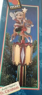 Disney A Mickey Carousel Tree Top Or Table Piece Mr. Christmas W/  Box Awesome!! • $85