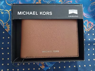 $31.95 • Buy MICHAEL KORS Men's Wallet SLIM BILLFOLD Brand-New W/tags/box ⭐️SHIPS FREE⭐️