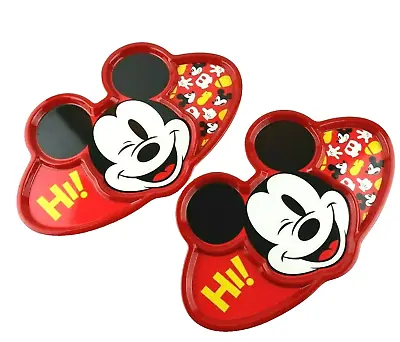 Mickey Mouse Disney Pair (2) Of Snack Trays Walt Disney Plates Magic Kingdom • $9.98