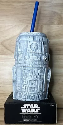 Star Wars Geeki Tikis R2-D2 Plastic Tumbler Cup With Straw 21 Oz NEW • $14.99