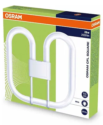 £7.96 • Buy Osram 28w Square Butterfly 2D 4 Pin GR10Q 835 Standard White 3500k WC Bathroom