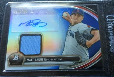 2013 Bowman Platinum Matt Barnes Auto Relic Blue Refractor Serial #098/199 • $4.99