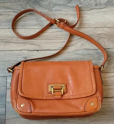 Marc By Marc Jacobs Flap Pouchette Camel Clay Leather Crossbody Bag GUC  • $123.17