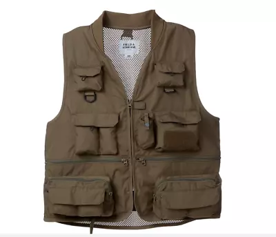 Field & Stream Men's XL Fishing Vest 10 Pockets Tarmac Green Mesh NWT • $39.99