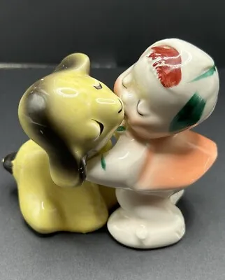 VanTellingen Mary And Yellow Lamb Hugging Salt And Pepper Shakers • $16