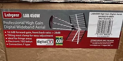 Labgear 450W Professional High Gain Digital Wideband Aerial • £30