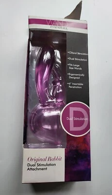 £9.75 • Buy Wand Essentials Original Rabbit Duel Stimulator Wand Attachment New Box Damaged 