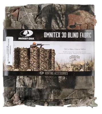 Camouflage Hunt Blind Fabric 3D Omnitex Leafy Mossy Oak Break-Up Country 12'X56  • $8.99