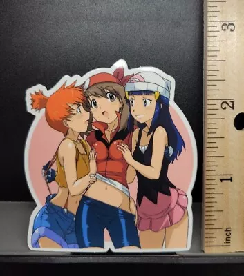 Pokémon Girls Misty May And Dawn STICKER Kasumi Haruka Hikari Decal • $3.49