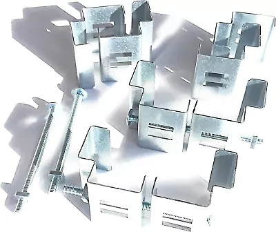 £20.06 • Buy Postfix® Slotted Concrete Fence Post Brackets To Fit 4  X 4  Posts 4 SETS - Fix