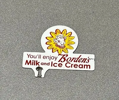 Vintage Bordens Cow Milk Ice Cream Plate Tooper Porcelain Sign Car Gas Oil Truck • $69.99