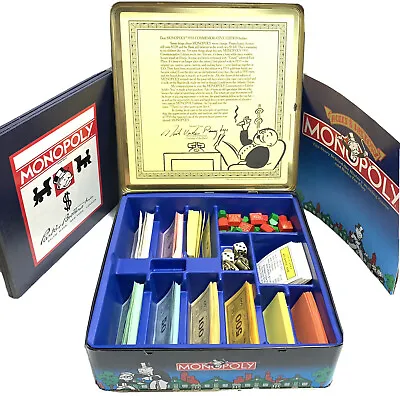 Vintage Monopoly 1935 Commemorative Edition Parker Brother Board Game In Tin Box • $79.99
