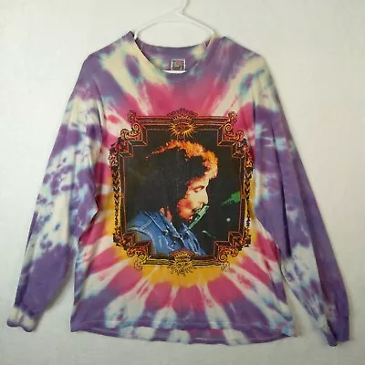 Bob Dylan The Never Ending Tour 1999 Vintage Long Sleeve Tie Dye Shirt Size XL • $69.99