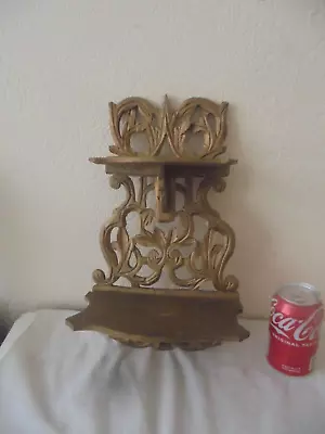 £29.99 • Buy A DECORATIVE WOOD Corbel Wall Sconce Shelf Display