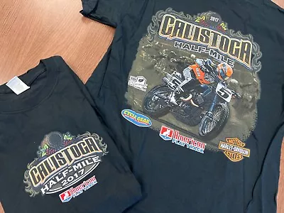 Calistoga Half Mile 2017 T Shirt 2xl Flat Track Motorcycle Race Tee New Harley • $15