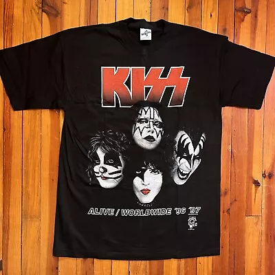 Vintage Kiss Alive Worldwide 1996 97 Tour I Got The Best Band T-Shirt Size Large • $122.50