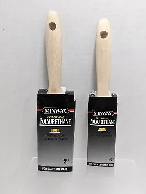 Minwax 427350008 Polyurethane 2  + 1.5  Trim-Black China Bristle Blend Brush Set • $14.97