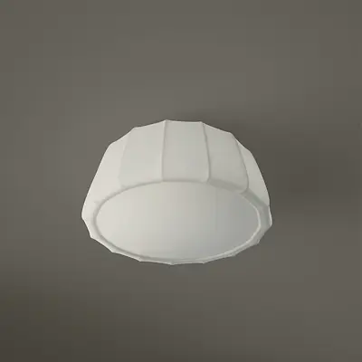 IKEA VARV White Canvas Ceiling Lamp • £20