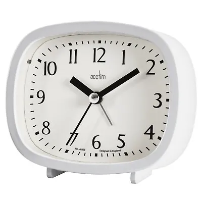 Acctim Hilda Analogue Alarm Clock Non Ticking Sweep Crescendo Alarm Backlight • £14.95