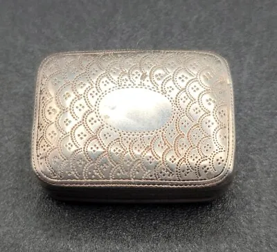 John Shaw Birmingham Sterling Silver Vinaigrette C.1820 Gold Gilt  • $225