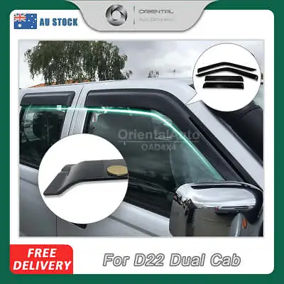 Injection Weather Shield Weathershields For Nissan Navara D40 Dual Cab 2005-2015 • $63