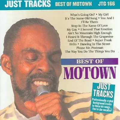Just Tracks Karaoke JTG166 - Best Of Motown Very Rare Audio CD Good Condition • $25.97