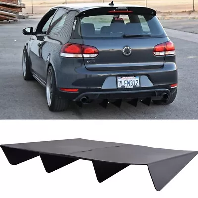 For Volkswagen MK6 Golf GTI Rear Diffuser 4 Shark Fins Bumper Lip Lower Spoiler • $69.99