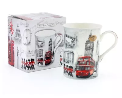 London Mug Fine China Tea Coffee Cup Gift Boxed • £7.79