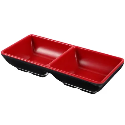 Melamine 2-Compartment Soy Sauce Dish For Sushi & Appetizers • £6.88