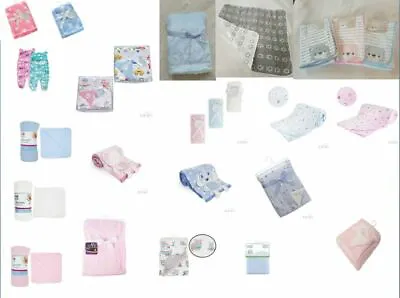 £7.50 • Buy Baby Newborn Soft Fleece Blanket Cellular Cotton Pram Car Crib Moses Basket