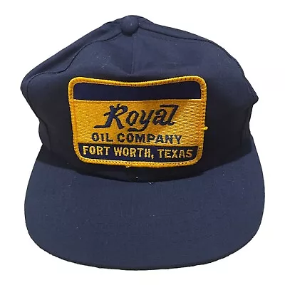 Vintage ROYAL OIL CO. PATCH  SNAPBACK K-Products Texas 80s Trucker Hat Cap C0 • $13.99