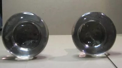 Vintage Clear Glass And Brass Doorknobs - 2  Diameter • $10