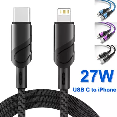 Fast Charging Charger Cable USB C To IPhone 14 13 12 11 Pro 8 Type C Cord PD 27W • $8.66