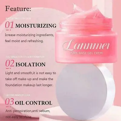 30ml Moisturizing Face Primer Pore Base Gel Cream Concealer I3S Cream 8U7Y W6B6 • £5.05