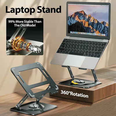 360 Adjustable Laptop Stand Foldable Holder For 17.3  MacBook Air Dell HP Lenovo • $45.99