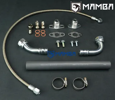 VW GOLF GTI MK4 1.8T W/ Garrett GT28R Ball Bearing Turbo Oil Feed & Return Line • $108.90